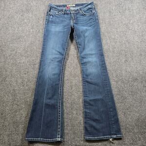 BKE Sabrina Jeans Women's 29x35.5 Blue Bootcut Thick Stitch